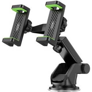 XO C117 Mobilholder til Bil m. 2 Arme - Instrumentbræt - Max Mobil: 60 - 90mm - Sort