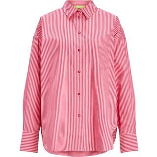 JJXX - Jxjamie Ls Relaxed - Bluser og skjorter til kvinder - Cerisestripes-stripe - M