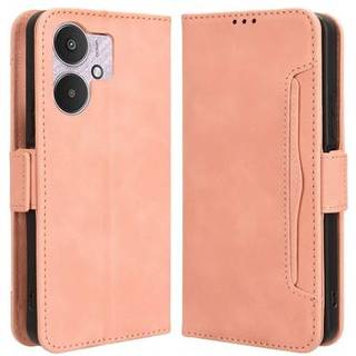 Xiaomi Poco M6/Redmi 13R Pung Cover med Kortholder - Pink