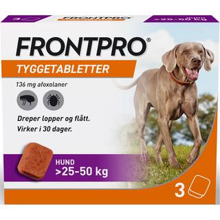 FRONTPRO 136 mg (Håndkøb, apoteksforbeholdt) 3 stk Tyggetabletter + FRI FRAGT