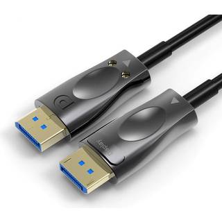 NÖRDIC 15m fiber AOC Displayport til Displayport kabel ver 1.4 UHD 8K 60Hz 4K 120Hz 32.4Gbps 10-bit HDR