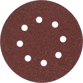 Sliberondel ø125mm m/8 huller K40, 10stk