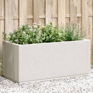 Plantekasse 80X36X35 Cm Pp Brun - Hvid
