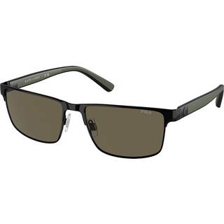 Polo Ralph Lauren PH3155 9258/3 57 Solbriller Mænd Black - Shiny Black - 57mm