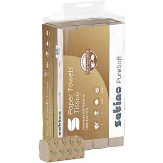 Satino PureSoft håndklædeark 2lags 20,6x32cm 3000ark