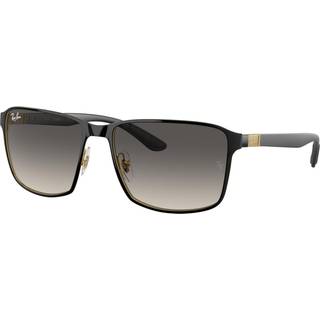 Ray - Ban Unisex RB3721 187/11 Solbriller Metal Sort Grå Firkantet Normal Skygge