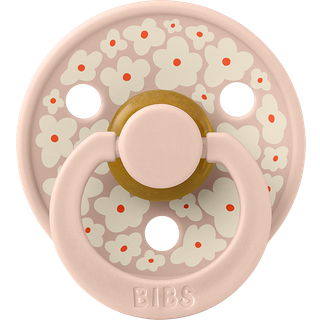 BIBS Rund Colour Sut - Str. 2 - Naturgummi - Studio - Jasmine Field - Blush