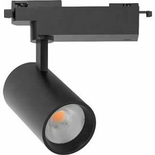 LEDlife 28W sort skinnespot - 175 lm/W, RA 90, 3 wire, 1-faset - Dæmpbar : Ikke dæmpbar, Farve på hus : Sort, Kulør : Varm, Spredning : 38°