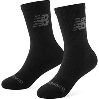 New Balance Junior Tre Par Polstrede Crew Sokker Sort