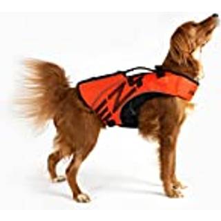 EzyDog DFD X2 redningsvest til hunde - Justerbar redningsvest til svmmesikkerhed med kontinuerlig halsflotation, reflekterende trim og gribehnd