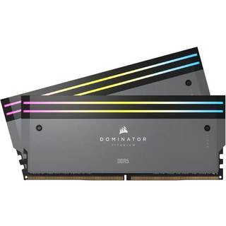 Corsair Dominator Titanium DDR5-6000 - 32GB - CL30 - Dual Channel (2 pcs) - AMD EXPO & Intel XMP - Grå med RGB