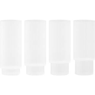 Ferm Living Ripple long drink-glas pakke med 4 Frosted