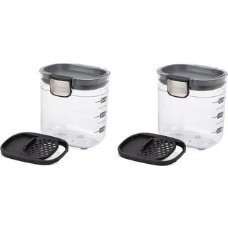 Progressiv PKS-401 1.5 Cup Mini Prokeeper+ Airtight Silicone Seal Storage Container Fantastisk til krydderier og bagecessorier (2- Stykke)