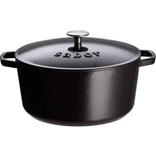 Sabor Ø24, sort Støbejernsgryde