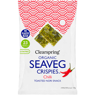 Tang chips Chili Økologisk (Seaveg Crispies) - 5 gram Clearspring