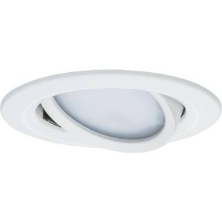 Paulmann 3-faset spot Nova Coin rund, drejelig, hvid Coin, dæmpbar, Hvid/opal, Gangområde, Aluminium, Moderne, Runde downlight
