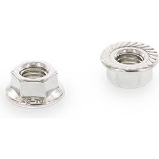 Schäfer & Peters 692328 Flangemøtrik M6MF A2, DIN 6923, RILLET M8, pakke med 100