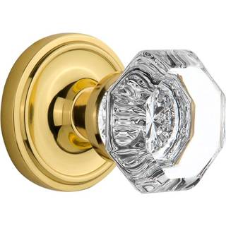 Nostalgisk lagerklassiker Rosette Waldorf Octagonal Round Door Knob