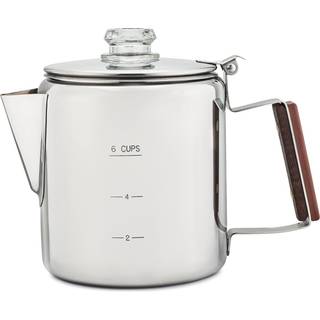 Coletti Bozeman Percolator Coffee Pot - Coffee Percolator Camping Coffee Pot - Americas Favorit Percolator - Ingen aluminium eller plast [6 kopp]
