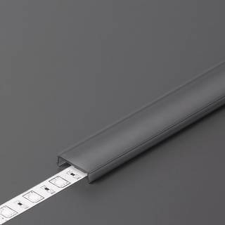 Cover til LED Profil - C3 - Click - 3m - Sort