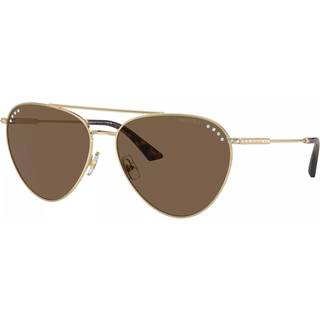 Jimmy Choo Kvinde JC4002B 300673 Solbriller Stål Guld Brun Pilot Normal