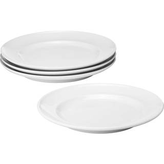 Georg Jensen Koppel sidetallerken Ø16 cm 4-pak Hvid