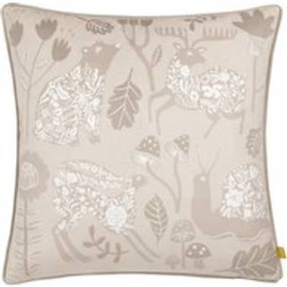 Furn Furn Grey Nook Velvet Piped Polyester Filled Cushion