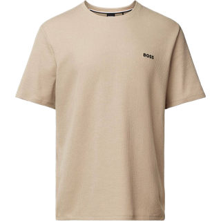 BOSS Waffle T Shirt - Brown - X-Large