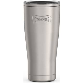 Thermos Icon Series rustfrit stål koldt tumbler med glidelås 24 ounce mat rustfrit stål
