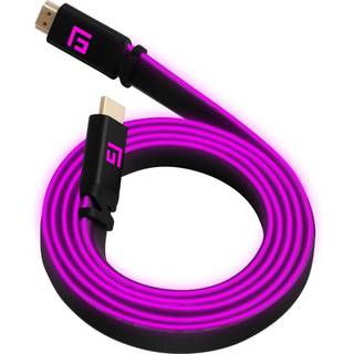 FLOATING GRIP 1,5M HIGH-SPEED LED HDMI CABLE V2.1 - PINK -> Forventet levering: 1-2 hverdage