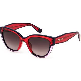 Furla SFU779V 0840 53 Solbriller Kvinder Lyserød - Transparent Red Pink On Black - 53mm