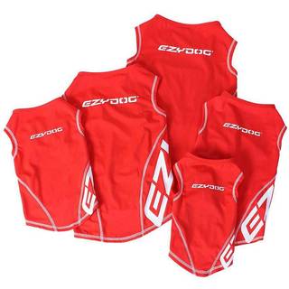 UV-beskyttelse Ezydog Rashie Hundeskjorte Rød S 35-39 cm