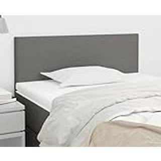 Sengegavle 80X5X78/88 Cm Stof Mørkegrå - Lav / 80 cm