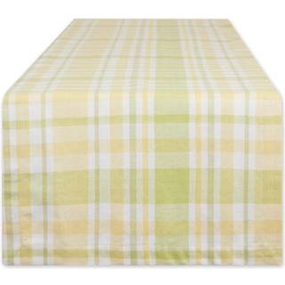 Citron Bliss Plaid Table Runner 14x108