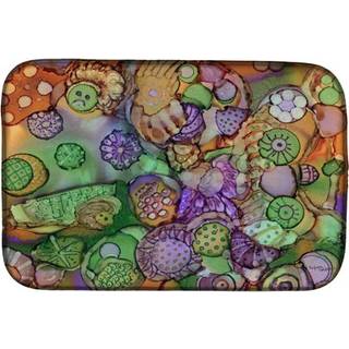 """" Caroline's Treasures Abstract i Purple Green og Orange Dish Drying Mat 14 """" """" X 21 """" ""Multicolor"" ""