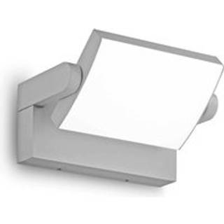 Ideallux LED udendørs væglampe Swipe, Aluminium/grå/zink, Metal, Moderne