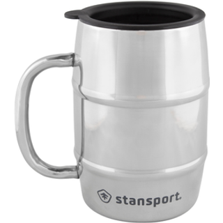 Stansport rustfrit stål krus - sølv