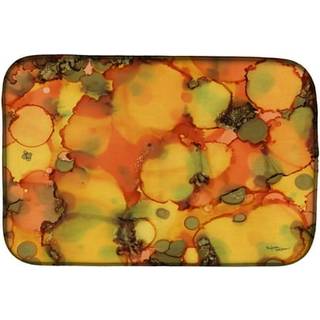 """" Caroline's Treasures Abstract i Orange og Greens Dish Drying Mat 14 """" """" X 21 """" ""Multicolor"" ""