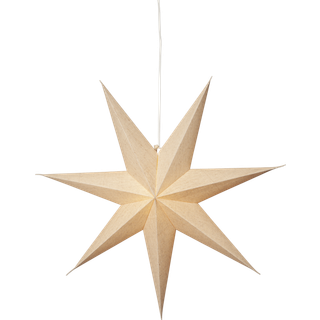 Star Trading - Christmas Star - Paper Star Cotton - Beige - 60 cm