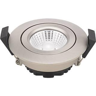 LED indbygningsspot Diled, Ø 8,5 cm, 6 W, 3.000 K, stål