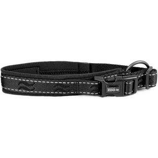 Rufus Justerbar Polstret Halskæde Sort - 30-40 cm