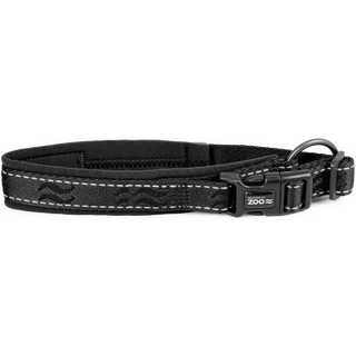 Rufus Justerbar Polstret Halskæde Sort - 35-45 cm