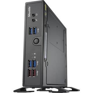 Shuttle XPC slim Barebone DS50U5, i5-1335U, 2x LAN (1x 2.5Gbit ,1x 1Gbit), 1xCOM,1xHDMI,1xDP, 1x VGA, fanless, 24/7 permanent operation