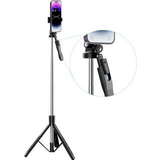 XO Selfie stick / stativ Bluetooth, 180cm - Sort