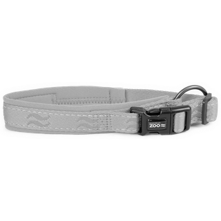 Rufus Justerbar Polstret Halskæde Grå - 30-40 cm