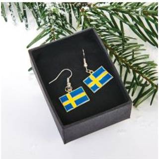 Øreringe med det svenske flag