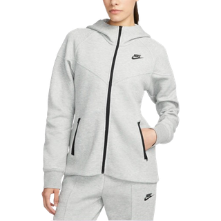 Sweatshirt med hætte Nike W NSW TCH FLC WR FZ HDY fb8338-063 Størrelse M