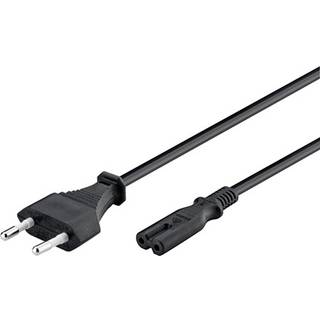 Strøm Ledning - Sort, 5m (8-Tal)
