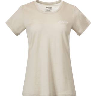 Bergans Women's Rabot Emblem Wool Tee Chalk Sand, XS