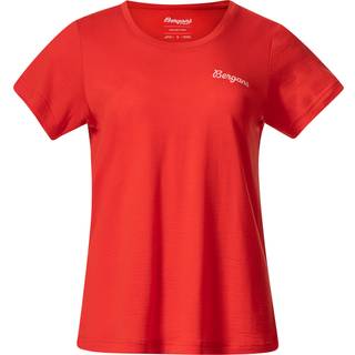 Bergans Women's Rabot Emblem Wool Tee Fire Red, XL